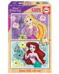 Dječja slagalica Educa od 2 x 25 dijelova - Disney princeze - 1t