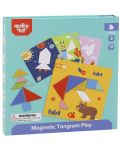 Dječja igra Tooky Toy - Magnetski tangram - 5t