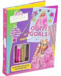 Dječji set Barbie - Napravite sliku brokatom i kristalima - 1t
