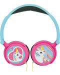 Dječje slušalice Lexibook - Unicorn HP017UNI, plave/ružičaste - 2t