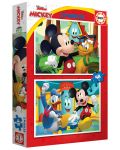 Dječja slagalica Educa od 2 x 48 dijelova - Mickey Mouse u zabavnoj kući - 1t