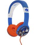 Dječje slušalice OTL Technologies - Sonic, plave/crvene - 1t