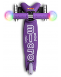 Dječji romobil Micro - Mini Deluxe Magic LED, Purple - 6t