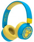 Dječje slušalice OTL Technologies - Pokemon Pickachu, bežične, plavo/žute - 1t