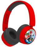 Dječje slušalice OTL Technologies - Mario Kart, bežične, crvene - 1t