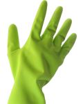 Rukavice za kućanstvo viGО! - Premium, 1 par, veličina M, zelene - 4t