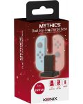 Docking stanica za punjenje Konix Mythics - za Nintendo Switch, dvostruka, crna - 5t