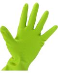 Rukavice za kućanstvo viGО! - Premium, 1 par, veličina M, zelene - 3t