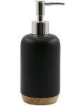 Dozator za tekući sapun Inter Ceramic - Сидни, 7.6 x 19 cm, crni - 1t