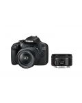 DSLR fotoaparat Canon - EOS 2000D, EF-S 18-55mm, EF 50mm, crni - 1t