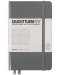 Džepna bilježnica Leuchtturm1917 - A6, s linijama, Anthracite - 1t