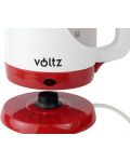 Kuhalo za vodu - Voltz V51230F, 1300 W, 0.9 l, bijelo/crveno - 2t