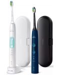 Električne četkice za zube Philips - Sonicare HX6851, 2 komada, bijele/plave - 1t