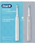 Električna četkica za zube Oral-B - Pulsonic Slim Clean 2900, siva/bijela - 1t