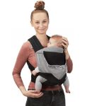 Ergonomski ruksak za bebe KinderKraft - Adoree, Sivi - 3t