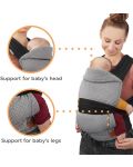 Ergonomski ruksak za bebe KinderKraft - Adoree, Sivi - 8t