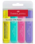 Set tekst markera Faber-Castell 1546 - 4 boje, pastelne boje - 1t
