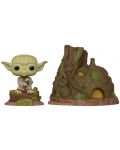 Figura Funko Pop! Town: Star Wars - Dagobah Yoda with Hut (Bobble-Head), 15 cm,  #11 - 1t