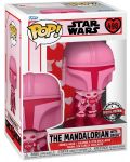Figurica Funko POP! Valentines: Star Wars - The Mandalorian with Grogu (Special Edition) #498 - 2t