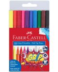 Flomasteri Faber-Castell Grip - 10 boja - 1t