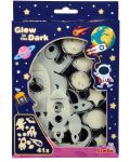 Fosforescentne naljepnice Simba Toys - Svemirski objekti, 41 komada - 1t