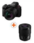 Fotoaparat Panasonic - Lumix S5 II, S 20-60mm, f/3.5-5.6, Black + Objektiv Panasonic - Lumix S, 35mm, f/1.8 - 1t