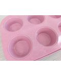 Kalup za pečenje 6 muffina Morello - Pink, 26.5 х 18.5 cm, ružičasti - 4t