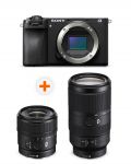 Fotoaparat Sony - Alpha A6700, Black + Objektiv Sony - E, 15mm, f/1.4 G + Objektiv Sony - E, 70-350mm, f/4.5-6.3 G OSS - 1t