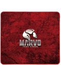 Gaming podloga za miš Marvo - G39, L, mekana, crvena - 1t