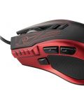 Gaming miš Yenkee - 3028RD Resistance,  optički, crni/crveni - 4t