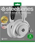 Gaming slušalice SteelSeries - Arctis Nova 7X, bežične, bijele - 5t