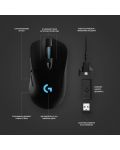 Gaming miš Logitech - G703 Lightspeed Hero, bežični, crni - 3t