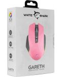 Gaming miš White Shark - GARETH, optički, ružičasti - 7t