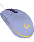 Gaming miš Logitech - G102 Lightsync, optički, RGB, ljubičasti - 1t