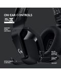Gaming slušalice Logitech - G733, bežične, crne - 6t