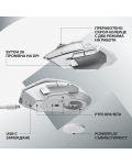 Gaming miš Logitech - G502 X Lightspeed EER2, optički, bijeli - 6t