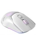 Gaming miš Marvo - Fit Pro, optički, bežični, bijeli - 3t