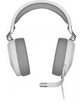 Gaming slušalice Corsair - HS65 Surround, bijele - 2t