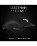 Gaming miš Logitech - PRO X SUPERLIGHT, bežični, crni - 5t