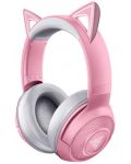 Gaming slušalice Razer - Kraken BT Kitty Edition, ružičaste - 1t
