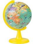 Globus Moj divlji svijet - 15 cm, sa slagalicom od 100 dijelova - 2t