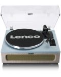 Gramofon Lenco - LS-440, automatski, Blue-Taupe - 1t