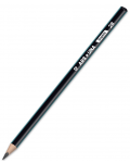 Grafitna olovka Ars Una - 2B, crna, prugasta - 1t