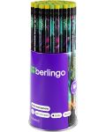 Grafitna olovka Berlingo - Futureal, HB, s gumom, asortiman - 2t