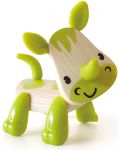 Dječja igračka od bambusa Nare – Mini životinja Nosorog - 1t