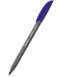 Kemijska olovka Berlingo - Silver, 1 mm, plava tinta - 1t