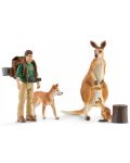 Set za igru Schleich Wild Life - Putovanje s ruksakom u Australiji, 9 dijelova - 2t