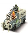 Set za igru RS Toys - Oklopni auto s vojnikom, sa zvukovima i svjetlima - 2t