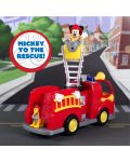 Set za igru Just Play Disney Junior - Vatrogasno vozilo Mickey Mouse, s figurama - 7t