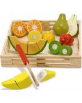 Set za igru Melissa & Doug - Voće od drveta za rezanje - 1t